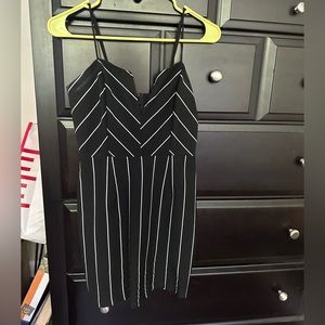 LUSH stripped fitted dress